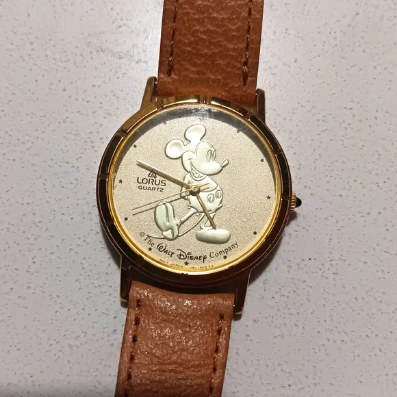 Lorus | Accessories | Disney Mickey Mouse 99s Gold And Brown 